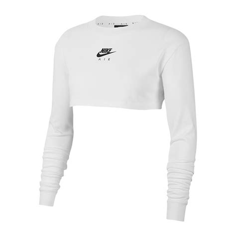 nike air crop damen t-shirts weiß gold|Damen Cropped Oberteile & T.